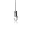 Suspended Kit, T Clamp, Looped Stainless Steel Cable - 120'', Hook - 1/16'' Diameter Cable