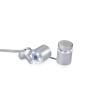 2 - WHITE LED Standoffs (1'' x 1'' Silver satin aluminum finish) Mount Kit Supports Signs Up To 3/8'' Thick, Wall Mount, Low Voltage transformer included. [Required Material Hole Size: 7/8'']
