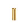 10-24 Threaded Barrels Diameter: 3/8'', Length: 1'', Gold Anodized Aluminum [Required Material Hole Size: 7/32'' ]