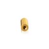 10-24 Threaded Barrels Diameter: 3/8'', Length: 1'', Gold Anodized Aluminum [Required Material Hole Size: 7/32'' ]