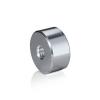 5/16-18 Threaded Barrels Diameter: 1'', Length: 1/2'', Clear Anodized [Required Material Hole Size: 3/8'' ]