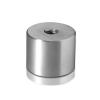 5/16-18 Threaded Barrels Diameter: 1 1/4'', Length: 1'', Brushed Satin Finish Grade 304 [Required Material Hole Size: 3/8'' ]