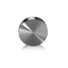 Set of 4 Screw Cover Diameter 1'', Satin Brushed Stainless Steel Finish (Indoor or Outdoor)