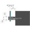 5/8'' Diameter X 3/4'' Barrel Length, Stainless Steel Brushed Finish. Easy Fasten Standoff (For Inside Use Only) [Required Material Hole Size: 7/16'']