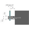 3/4'' Diameter X 1/2'' Barrel Length, Stainless Steel Brushed Finish. Easy Fasten Standoff (For Inside Use Only) [Required Material Hole Size: 7/16'']