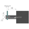 7/8'' Diameter X 1-3/4'' Barrel Length, Stainless Steel Brushed Finish. Easy Fasten Standoff (For Inside Use Only) [Required Material Hole Size: 7/16'']