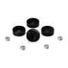 Set of 4 Screw Cover, Diameter: 13/16'' (3/4''), Aluminum Black Anodized Finish, (Indoor or Outdoor Use)