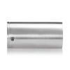 1'' Diameter x 2'' Barrel Length, Stainless Steel Glass Standoff Satin Brushed Finish  (Indoor) [Required Material Hole Size: 7/16'']