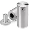 1'' Diameter x 2'' Barrel Length, Stainless Steel Glass Standoff Satin Brushed Finish  (Indoor) [Required Material Hole Size: 7/16'']