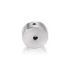 1'' Diameter x 1/2'' Barrel Length, Stainless Steel Glass Standoff Satin Brushed Finish  (Indoor) [Required Material Hole Size: 7/16'']