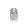 3/4'' Diameter x 1'' Barrel Length, Stainless Steel Glass Standoff Satin Brushed Finish  (Indoor) [Required Material Hole Size: 7/16'']