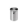 3/4'' Diameter x 1'' Barrel Length, Stainless Steel Glass Standoff Satin Brushed Finish  (Indoor) [Required Material Hole Size: 7/16'']