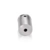 3/4'' Diameter x 1'' Barrel Length, Stainless Steel Glass Standoff Satin Brushed Finish  (Indoor) [Required Material Hole Size: 7/16'']