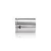 3/4'' Diameter x 1'' Barrel Length, Stainless Steel Glass Standoff Satin Brushed Finish  (Indoor) [Required Material Hole Size: 7/16'']