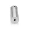 3/4'' Diameter x 2'' Barrel Length, Stainless Steel Glass Standoff Satin Brushed Finish  (Indoor) [Required Material Hole Size: 7/16'']
