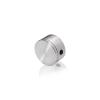 3/4'' Diameter x 1/2'' Barrel Length, Stainless Steel Glass Standoff Satin Brushed Finish  (Indoor) [Required Material Hole Size: 7/16'']