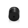 1-1/4'' Diameter X 3/4'' Barrel Length, Aluminum Flat Head Standoffs, Black Anodized Finish Easy Fasten Standoff (For Inside / Outside use) Tamper Proof Standoff [Required Material Hole Size: 7/16'']