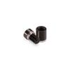 1/2'' Diameter X 1/2'' Barrel Length, Aluminum Flat Head Standoffs, Bronze Anodized Finish Easy Fasten Standoff (For Inside / Outside use) Tamper Proof Standoff [Required Material Hole Size: 3/8'']