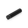 1/2'' Diameter X 1-3/4'' Barrel Length, Aluminum Flat Head Standoffs, Black Anodized Finish Easy Fasten Standoff (For Inside / Outside use) Tamper Proof Standoff [Required Material Hole Size: 3/8'']