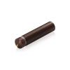 1/2'' Diameter X 1-3/4'' Barrel Length, Aluminum Flat Head Standoffs, Bronze Anodized Finish Easy Fasten Standoff (For Inside / Outside use) Tamper Proof Standoff [Required Material Hole Size: 3/8'']