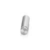 1/2'' Diameter X 1-3/4'' Barrel Length, Aluminum Flat Head Standoffs, Shiny Anodized Finish Easy Fasten Standoff (For Inside / Outside use) Tamper Proof Standoff [Required Material Hole Size: 3/8'']