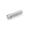 1/2'' Diameter X 1-3/4'' Barrel Length, Aluminum Flat Head Standoffs, Shiny Anodized Finish Easy Fasten Standoff (For Inside / Outside use) Tamper Proof Standoff [Required Material Hole Size: 3/8'']