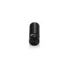 1/2'' Diameter X 1'' Barrel Length, Aluminum Flat Head Standoffs, Black Anodized Finish Easy Fasten Standoff (For Inside / Outside use) Tamper Proof Standoff [Required Material Hole Size: 3/8'']