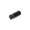 1/2'' Diameter X 1'' Barrel Length, Aluminum Flat Head Standoffs, Black Anodized Finish Easy Fasten Standoff (For Inside / Outside use) Tamper Proof Standoff [Required Material Hole Size: 3/8'']