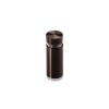 1/2'' Diameter X 1'' Barrel Length, Aluminum Flat Head Standoffs, Bronze Anodized Finish Easy Fasten Standoff (For Inside / Outside use) Tamper Proof Standoff [Required Material Hole Size: 3/8'']