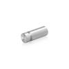 1/2'' Diameter X 1'' Barrel Length, Aluminum Flat Head Standoffs, Shiny Anodized Finish Easy Fasten Standoff (For Inside / Outside use) Tamper Proof Standoff [Required Material Hole Size: 3/8'']