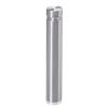 1/2'' Diameter X 2-1/2'' Barrel Length, Aluminum Flat Head Standoffs, Shiny Anodized Finish Easy Fasten Standoff (For Inside / Outside use) Tamper Proof Standoff [Required Material Hole Size: 3/8'']