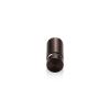 1/2'' Diameter X 3/4'' Barrel Length, Aluminum Flat Head Standoffs, Bronze Anodized Finish Easy Fasten Standoff (For Inside / Outside use) Tamper Proof Standoff [Required Material Hole Size: 3/8'']