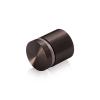 1'' Diameter X 3/4'' Barrel Length, Aluminum Flat Head Standoffs, Bronze Anodized Finish Easy Fasten Standoff (For Inside / Outside use) Tamper Proof Standoff [Required Material Hole Size: 7/16'']