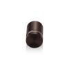 3/4'' Diameter X 3/4'' Barrel Length, Aluminum Flat Head Standoffs, Bronze Anodized Finish Easy Fasten Standoff (For Inside / Outside use) Tamper Proof Standoff [Required Material Hole Size: 7/16'']