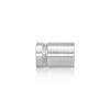 3/4'' Diameter X 3/4'' Barrel Length, Aluminum Flat Head Standoffs, Shiny Anodized Finish Easy Fasten Standoff (For Inside / Outside use) Tamper Proof Standoff [Required Material Hole Size: 7/16'']