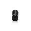 5/8'' Diameter X 3/4'' Barrel Length, Aluminum Flat Head Standoffs, Black Anodized Finish Easy Fasten Standoff (For Inside / Outside use) Tamper Proof Standoff [Required Material Hole Size: 7/16'']