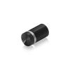 5/8'' Diameter X 3/4'' Barrel Length, Aluminum Flat Head Standoffs, Black Anodized Finish Easy Fasten Standoff (For Inside / Outside use) Tamper Proof Standoff [Required Material Hole Size: 7/16'']