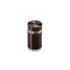 5/8'' Diameter X 3/4'' Barrel Length, Aluminum Flat Head Standoffs, Bronze Anodized Finish Easy Fasten Standoff (For Inside / Outside use) Tamper Proof Standoff [Required Material Hole Size: 7/16'']