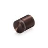 7/8'' Diameter X 3/4'' Barrel Length, Aluminum Flat Head Standoffs, Bronze Anodized Finish Easy Fasten Standoff (For Inside / Outside use) Tamper Proof Standoff [Required Material Hole Size: 7/16'']