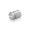 7/8'' Diameter X 3/4'' Barrel Length, Aluminum Flat Head Standoffs, Shiny Anodized Finish Easy Fasten Standoff (For Inside / Outside use) Tamper Proof Standoff [Required Material Hole Size: 7/16'']