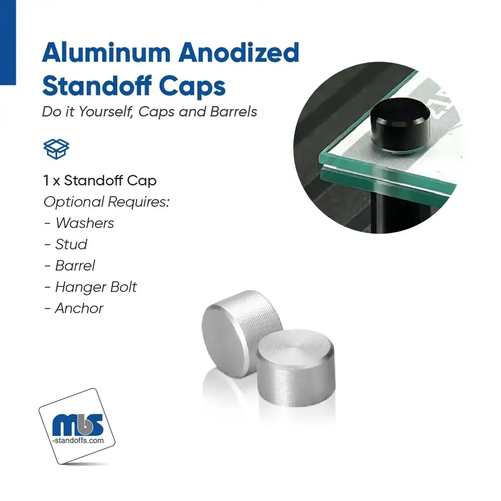 6-32%20Threaded%20Caps%20Diameter:%201-4%27%27%2C%20Height:%205-32%27%27%2C%20Clear%20Anodized%20Aluminum%20%5BRequired%20Material%20Hole%20Size:%2011-64%27%27%5D