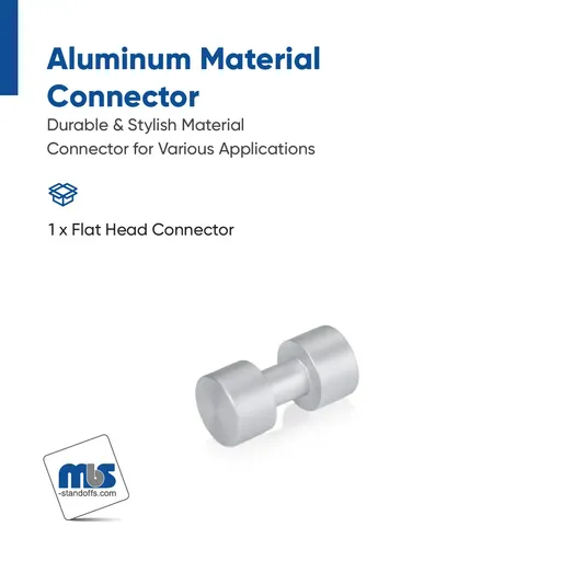 Material Connector Aluminum Clear Anodized