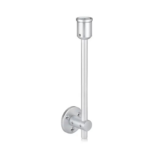 Ceiling To Wall 3/8" Diameter Rod Kit 3' - Aluminum Clear Anodized, (M6 Reverse Thread)