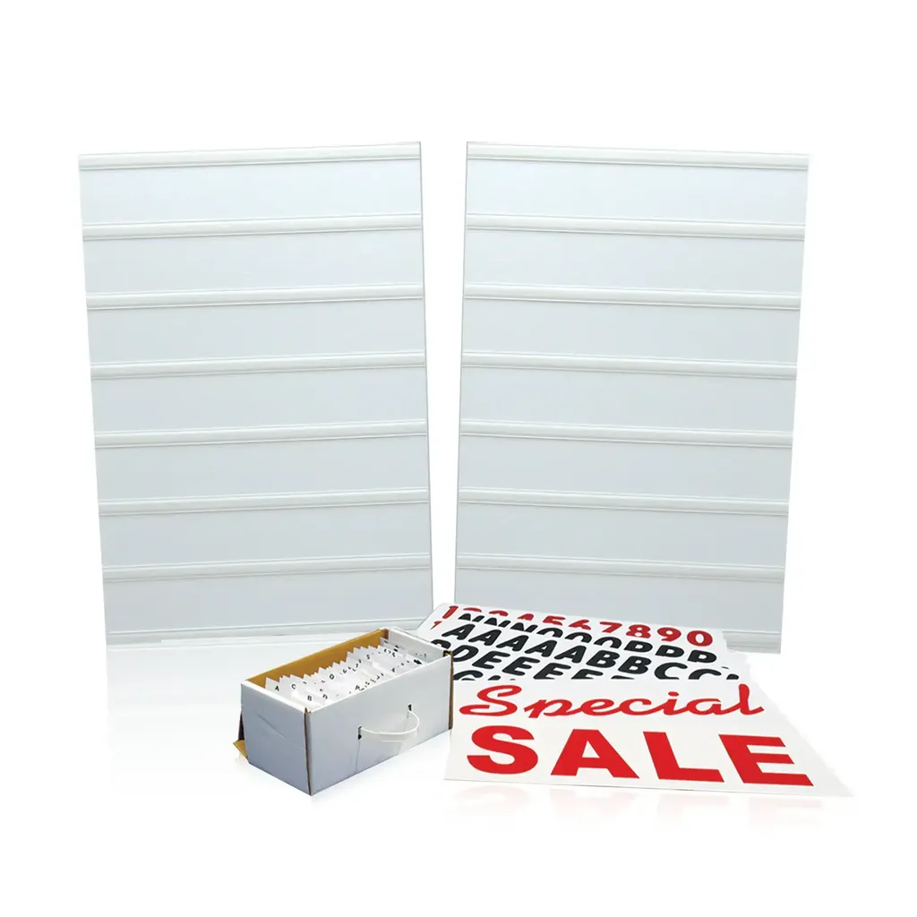 Plasticade 24'' Wide x 36'' Tall Message Board w/ 4'' Hight Letters (Storage Box Included)