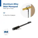 Aluminum Alloy Selfi Stick Monopod 67