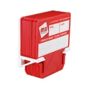 Red MediaCards Kit for Vinyl Roll Storage - 10 Rewritable Double-Sided Cards for 3 Core Rolls with White Magnetic Organizer - Label & Track Media Easily