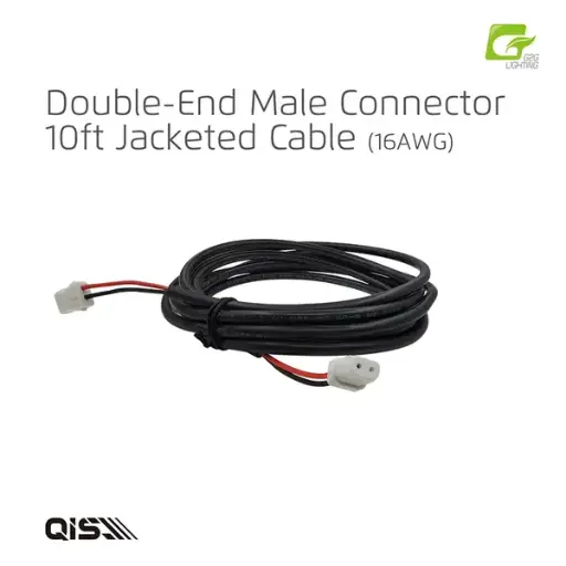 [QISA4002] G2G QIS Series Double-End Male Connector 10' 16 AWG Wire (10 Pcs Per Bag)