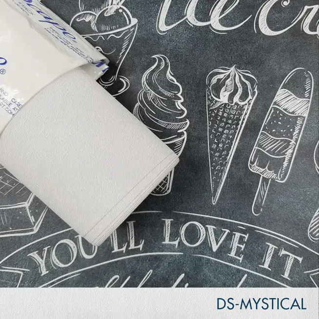 [DS-MYST13-54100] 54'' x 100 Yards Roll - DreamScape Premium Polymeric Printable White Vinyl WallWrap - Mystical Texture - 21.0 Mil - Clear Back Permanently Repositionable Adhesive