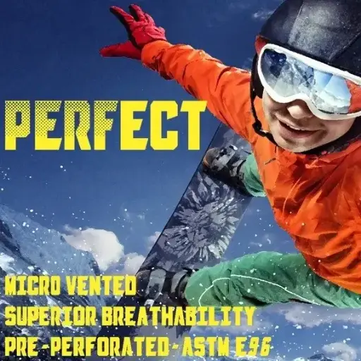 [DS-PERF20-275] 27 x 5 Yards Roll - DreamScape Premium Polymeric Printable White Vinyl WallWrap - Perfect Texture - 22.0 Mil - Clear Back Permanently Repositionable Adhesive