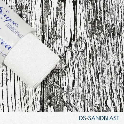 [DS-SDBL20-275] 27" x 5 Yards Roll - DreamScape Premium Polymeric Printable White Vinyl WallWrap - Sandblast Texture - 27.0 Mil - Clear Back Permanently Repositionable Adhesive